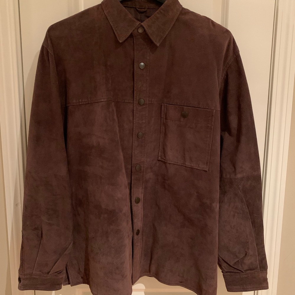 Natural Issue - men’s leather button down top.  Size is XL like new condition